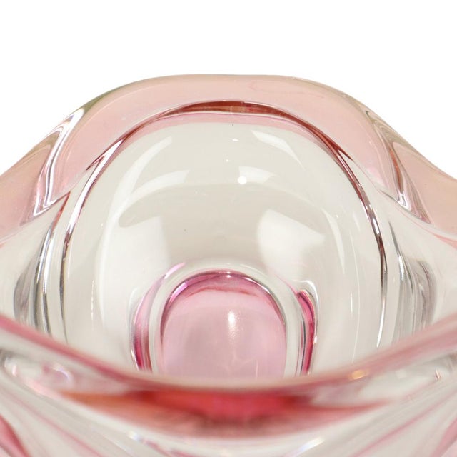 Vintage Murano Pink Glass Fruit Bowl, 1960s For Sale - Image 12 of 14