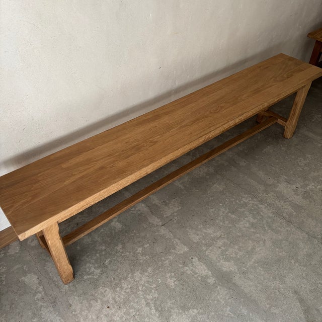 Vintage Raw Bench in Oak, in Very Good conditions. Designed 1990 to 1999