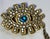 1980s 1980s Todd Oldham Rhinestone and Gold-Colored Double Brooch - For Sale - Image 5 of 8