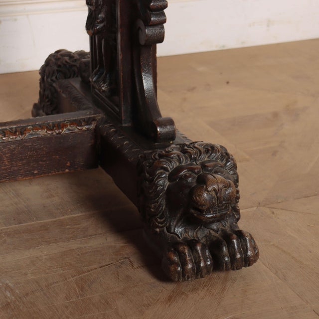 English Oak Centre Table For Sale - Image 12 of 18