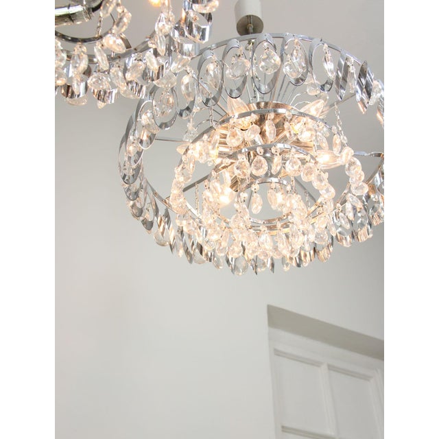 Vintage Viennese Crystal Chandeliers, 1970s, Set of 2 For Sale - Image 17 of 18