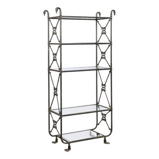 Mid 20th Century French Giacometti Style Tall Étagère For Sale