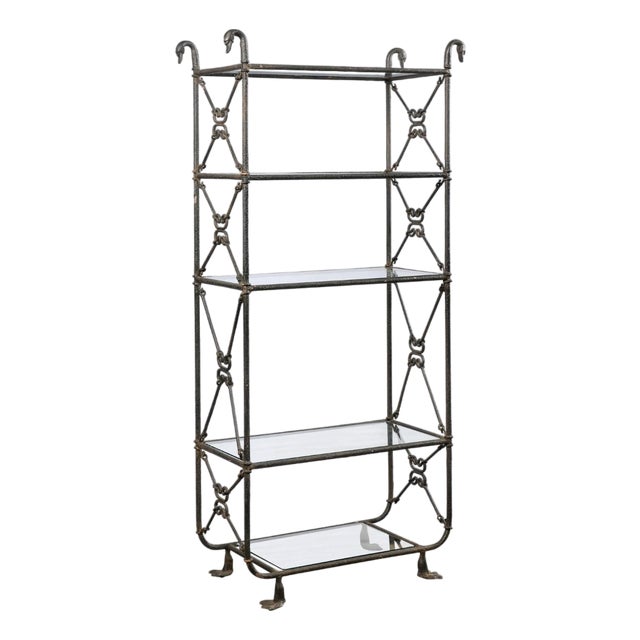 Mid 20th Century French Giacometti Style Tall Étagère For Sale
