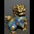 Pair of Vintage Cloisonné Enamel Guardian Lions – Gilt Bronze Wealth Foo Dogs For Sale - Image 9 of 10