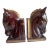 Vintage Art Deco Ceramic Horse Head Bookends With Gilt Book Spines – Pair Art Deco Equestrian Ceramic Bookends For Sale