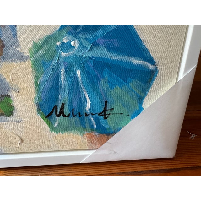 2020s "Blue Sky, White Sand" Oil Painting on Canvas, Signed Munck For Sale - Image 5 of 5