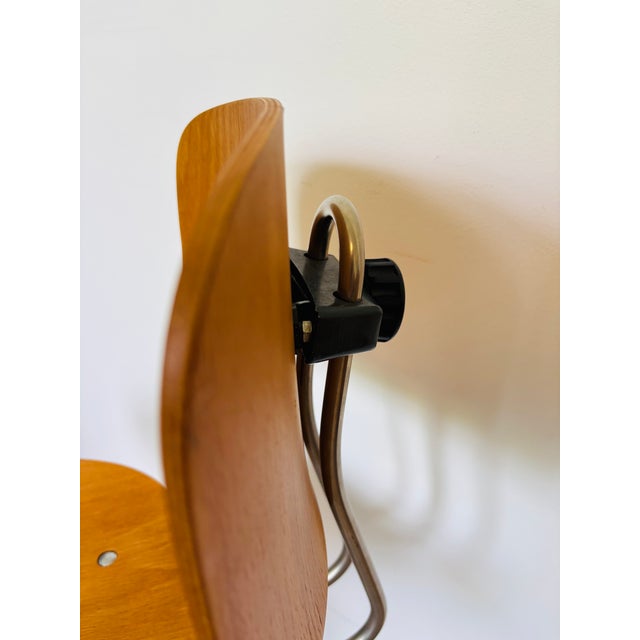Brown Industrial Desk Chair by Kovona, Czechoslovakia, 1970s For Sale - Image 8 of 11