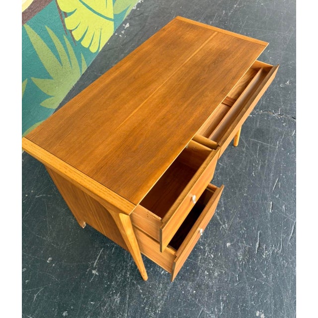 Brown Fully-Refinished John Van Koert Drexel Profile Desk For Sale - Image 8 of 12