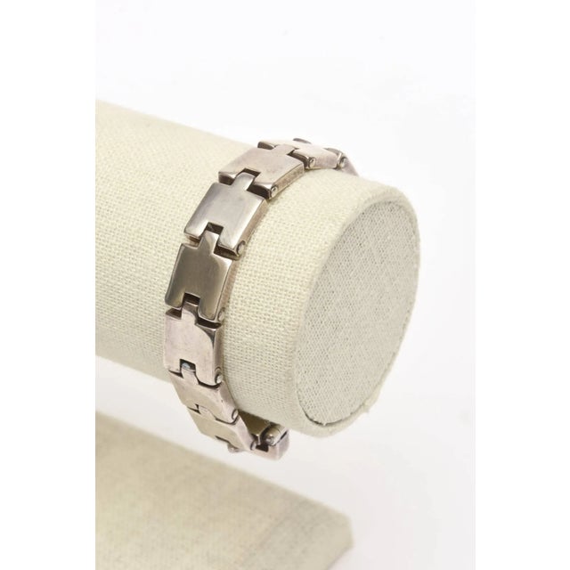 Vintage Sterling Silver Buckle Bracelet For Sale - Image 10 of 10