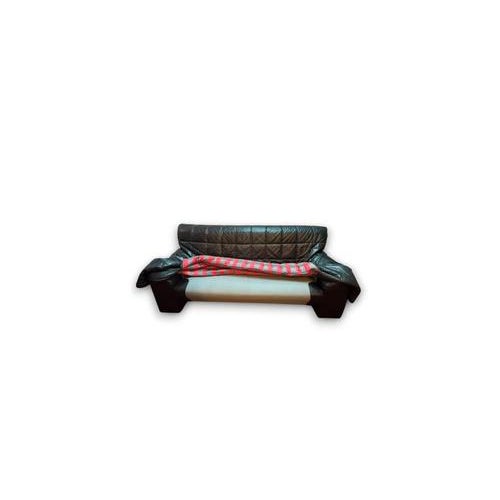 Vintage Coralba Sofa Bed in Black Leather and Light Fabric, 1970s For Sale - Image 3 of 9