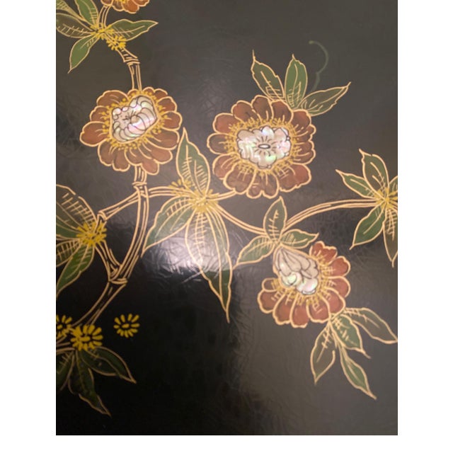 Black French Low Table with Aesthetic Movement Ormolu Base by Maison Giroux 1870's For Sale - Image 8 of 17