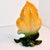 Saffron 1940s Art Deco Americana Hull Pottery Trompe L’Oeil Botanical Saffron Vase. For Sale - Image 8 of 9