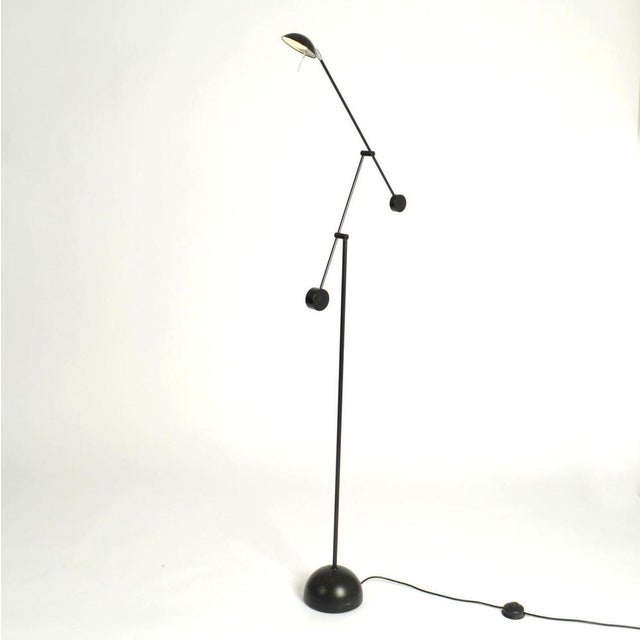 Counter Balance Floor Lamp in Black, 1970s For Sale - Image 4 of 16