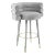 Betty Grey Velvet Bar Stool For Sale