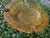 1970s Vintage 70's Large Heavy Amber Glass Ash Tray For Sale - Image 5 of 5