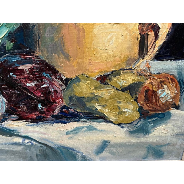 Impressionist Peter Hamlett Signed Oil on Board Still Life Dated 1966, Laguna Beach For Sale - Image 3 of 10