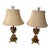 Exquisitely Stunningly Beautiful and Rare Brevettato Made in Italy Unique Louis XIV Style pair of Lamps with Original Silk...