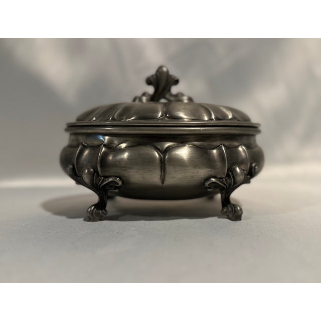 Art Nouveau Style Italian Pewter Vanity Box For Sale In Detroit - Image 6 of 6