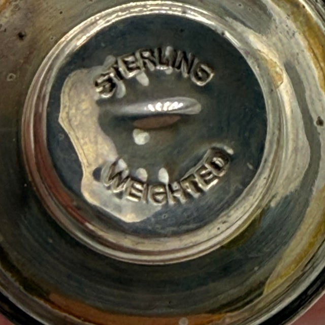 Vintage Mid-Century Sterling Silver Weighted 3-Arm Duchin Creation Candelabra - A Pair For Sale In Richmond - Image 6 of 10