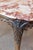 Wood French 19th Century Carved Walnut Center Table with Original Variegated Marble For Sale - Image 7 of 9