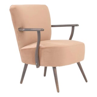 1950s Danish Upholstered Armchair For Sale