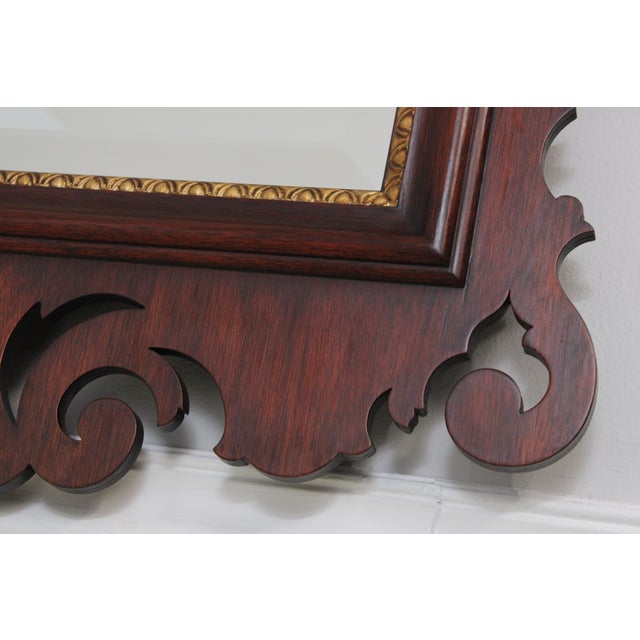 Henkel Harris Model H-35 Chippendale Mahogany Mirror For Sale In Philadelphia - Image 6 of 14