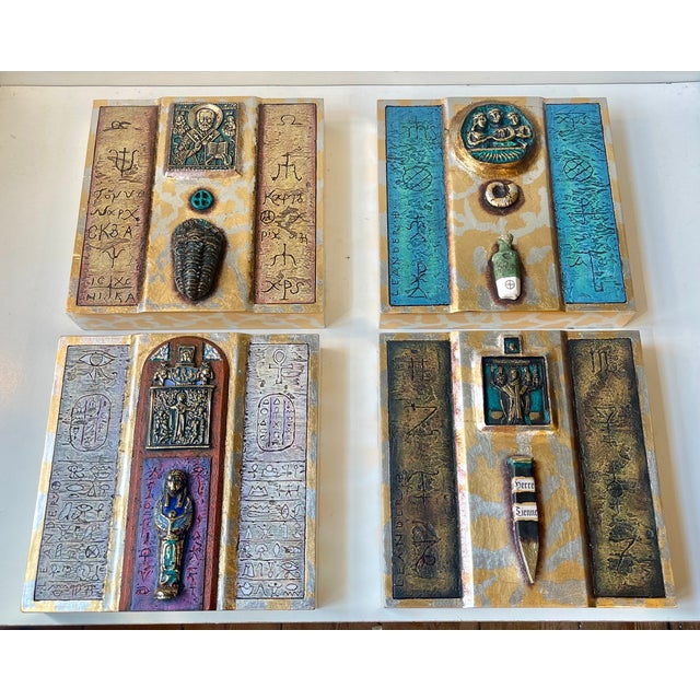 Modern Icons in Ceramic and Bronze by Mogens Leander, 2000s, Set of 4 For Sale - Image 15 of 15