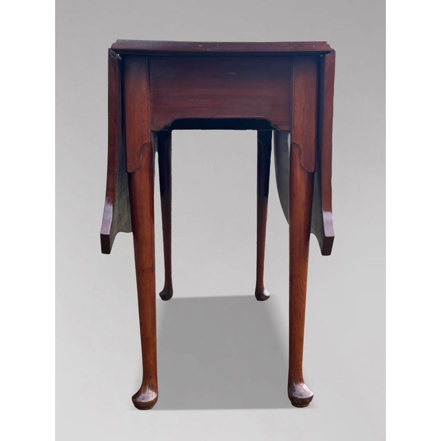 Antique George III Mahogany Drop-Leaf Table, 1790 For Sale - Image 6 of 8