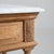 Tan Louis XVI Side Table With Marble Top France Early 1900s For Sale - Image 8 of 13