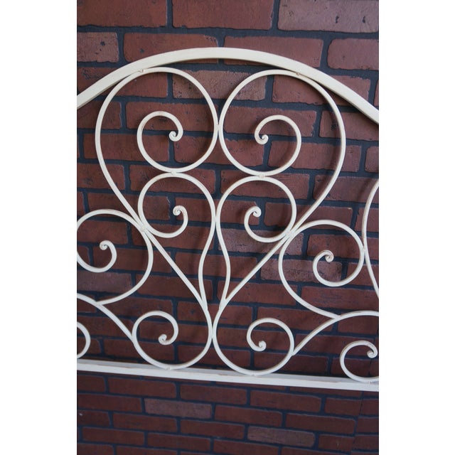 Iron Scroll Queen Headboard For Sale - Image 4 of 5