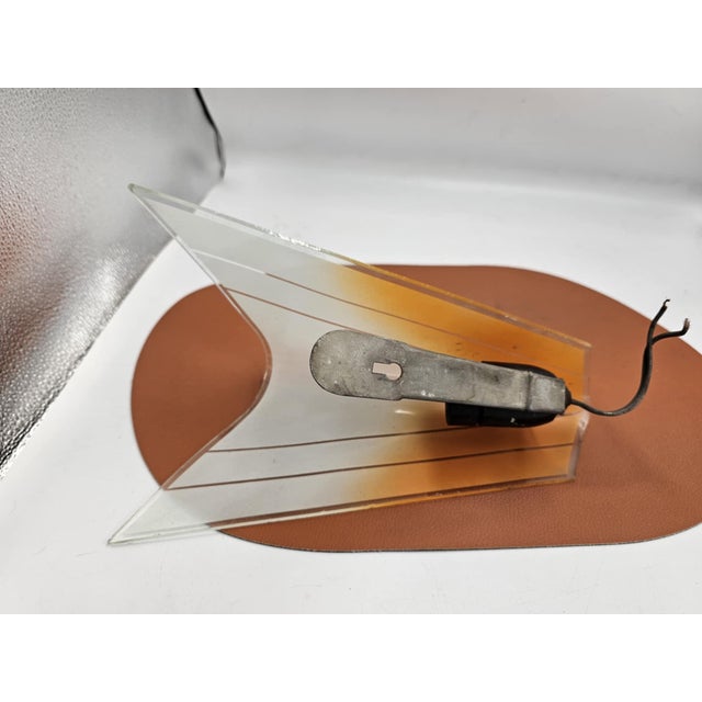 Vintage Glass Wall Lamp, 1960s-1970s For Sale - Image 3 of 6