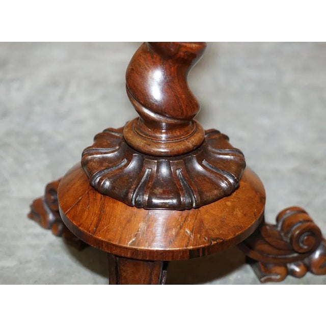 Antique William IV Hardwood Side Table with Display Case Top, 1830s For Sale - Image 5 of 13