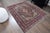 1970s Vintage Handmade Wool Cotton Burgundy Area Rug For Sale In San Francisco - Image 6 of 11