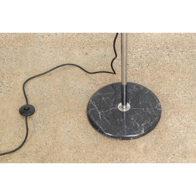 Mid Century Mezzaluna Black Floor Lamp by Bruno Gecchelin For Sale - Image 9 of 9