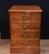 Hollywood Regency Regency Walnut Filing Cabinet or Chest Drawers For Sale - Image 3 of 8