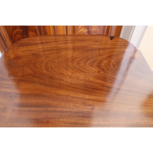 Brown American Federal Mahogany Tilt Top Candlestand Table, New England For Sale - Image 8 of 13