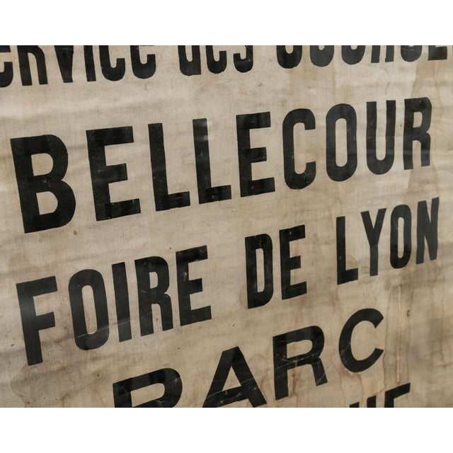 Vintage Poster of the Lyon Tramway, 1930s For Sale - Image 6 of 8