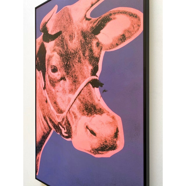 Andy Warhol Foundation Vintage Offset Lithograph Print Framed Pop Art Poster " Cow " 1976 For Sale - Image 11 of 12