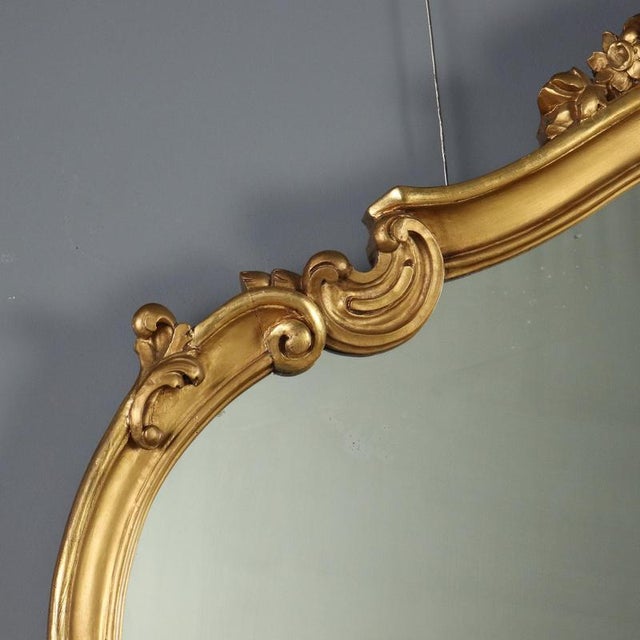 Carved and Gilded Wooden Table Mirror For Sale - Image 5 of 11