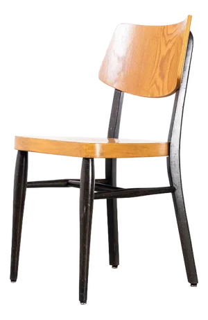 Two-Tone Saddle Back Dining Chair, 1970s