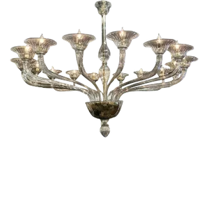 Murano Smoke Glass Chandelier
