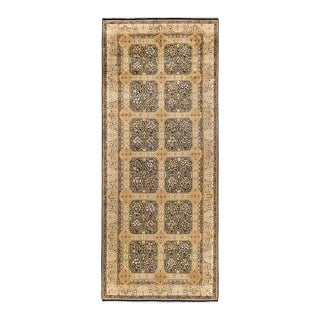 Mogul, One-of-a-Kind Hand-Knotted Area Rug in Black, 6' 1" x 15' 4" For Sale