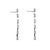 Modern Ladies 18k White Gold 3.50ctw Oval Cut Diamonds Drop Dangle Earrings For Sale - Image 3 of 9