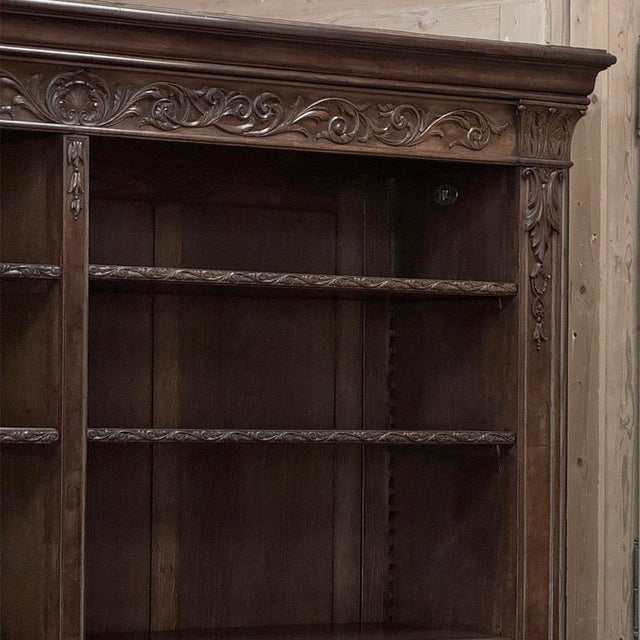 Antique Dutch Neoclassical Walnut Open Bookcase For Sale - Image 12 of 18