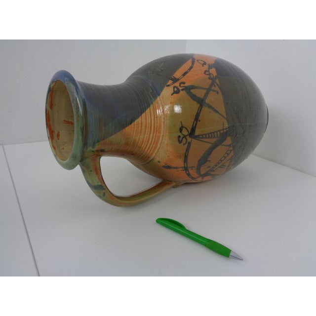 Large Danish Studio Ceramic Vase with Cardinal Points, 1960s For Sale - Image 18 of 18