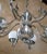 White Brass Chandelier, 1970s For Sale - Image 3 of 7
