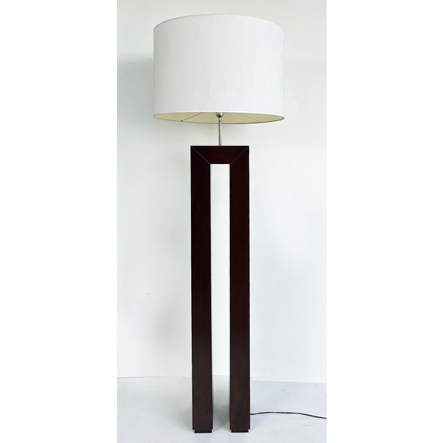 Modern Vintage Artefacto Ebonized Floor Lamp, Inline Floor Switch For Sale - Image 3 of 7