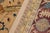 Tan Art Nouveau Tan/Aubergine Wool Rug - 9'0'' X 11'9'' For Sale - Image 8 of 10
