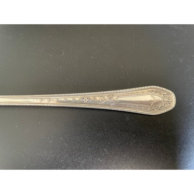 Early 20th Century Community Plate Hampton Court Silverplate 1926 Tomato Server & Cold Meat Serving Fork For Sale - Image 5 of 7