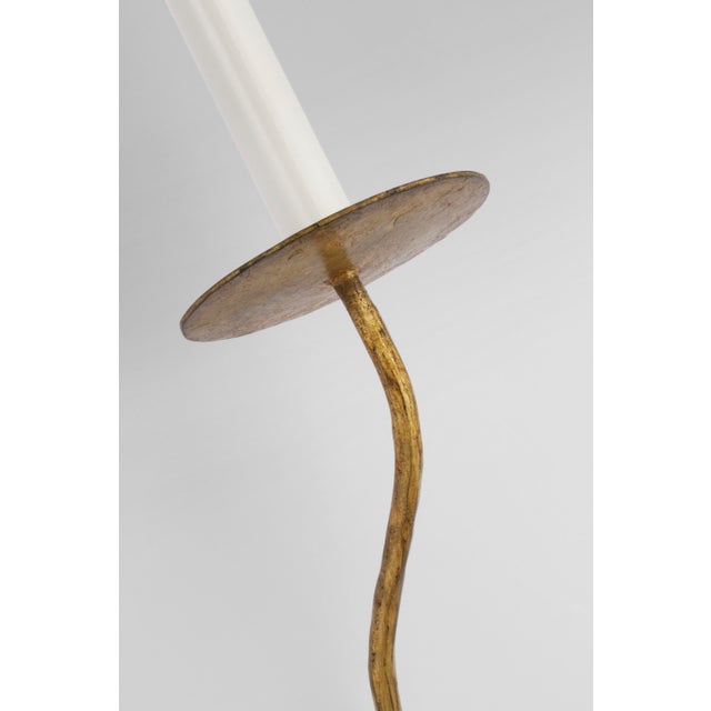 2020s Ian K. Fowler for Visual Comfort Signature Belfair Large Tail Sconce in Gilded Iron For Sale - Image 5 of 6
